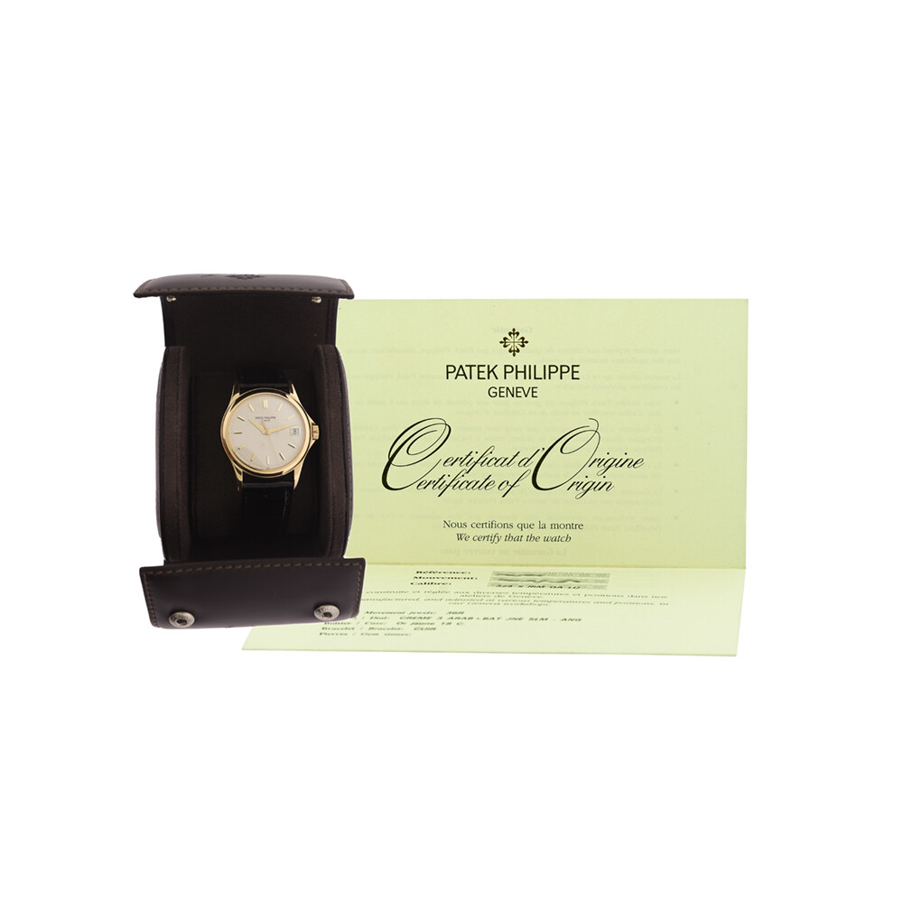 PATEK PHILIPPE 18K Yellow Gold 37mm Calatrava 5127J Box Warranty MINTY