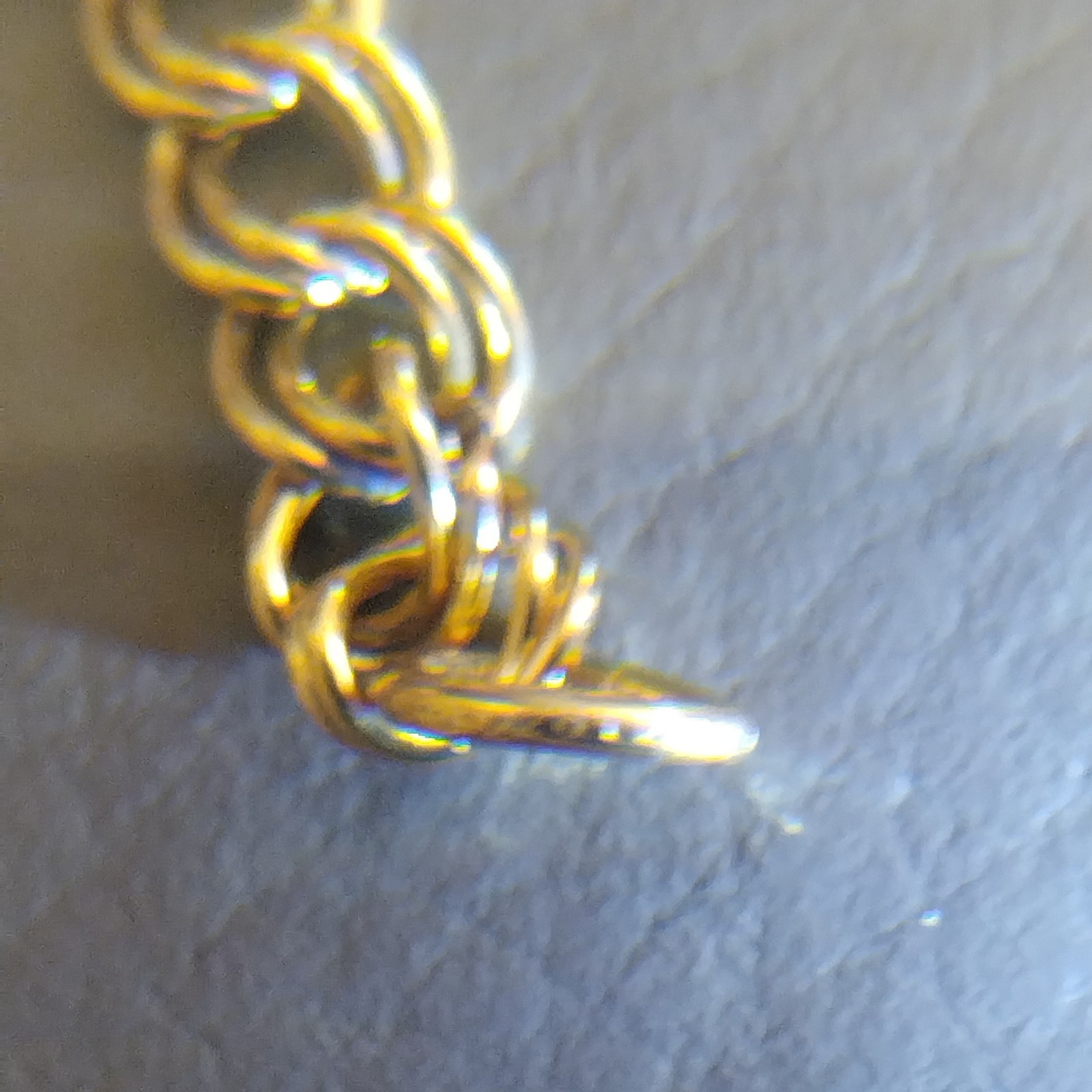 Vintage TIMET 10K Gold Pendant 3 Rubies OC Tanner 1/20 12K GF Double Link Chain