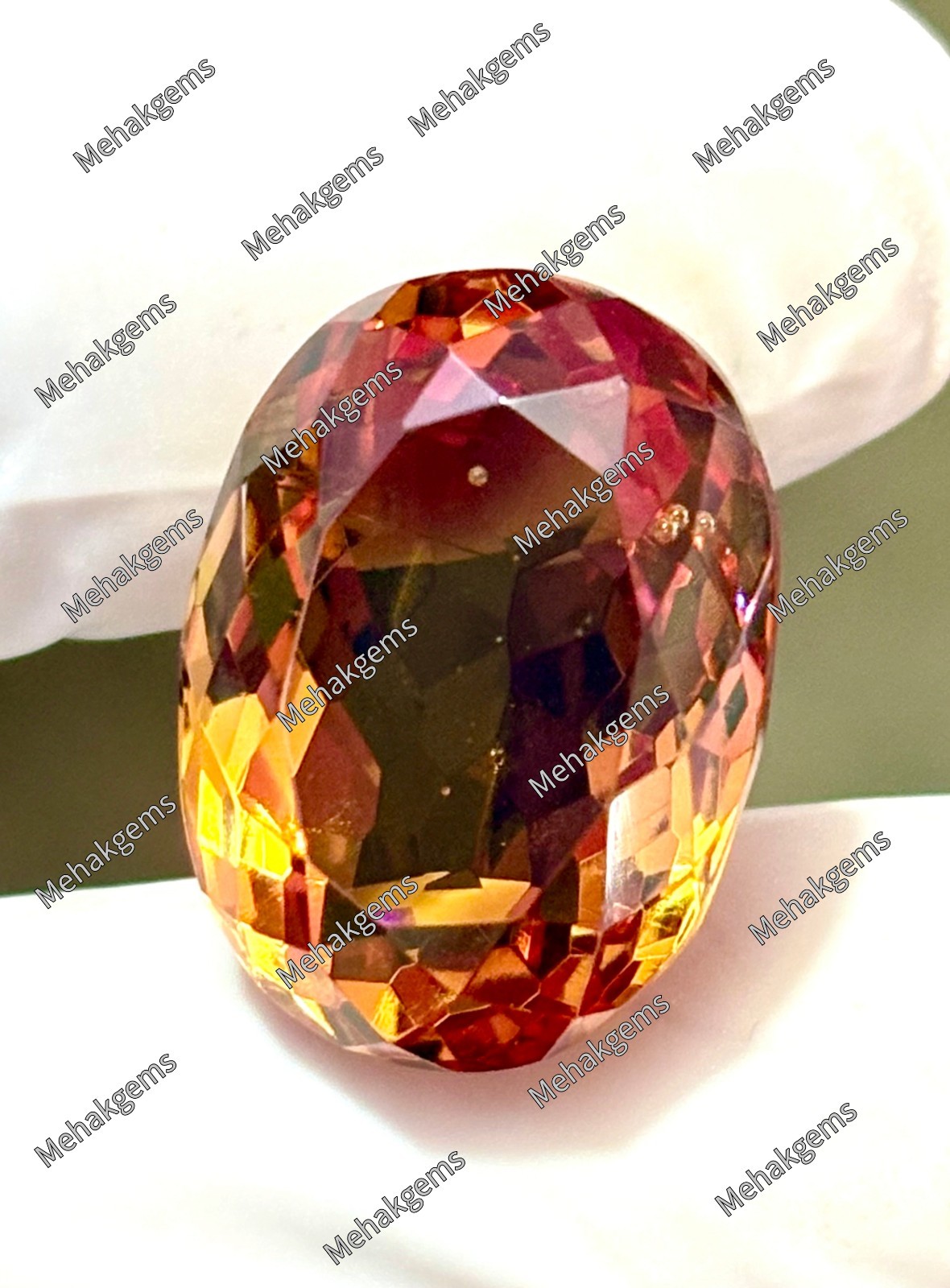 32 Ct Color Changing Zultanite Oval Gemstone, Large Rare Diaspore, Multicolor