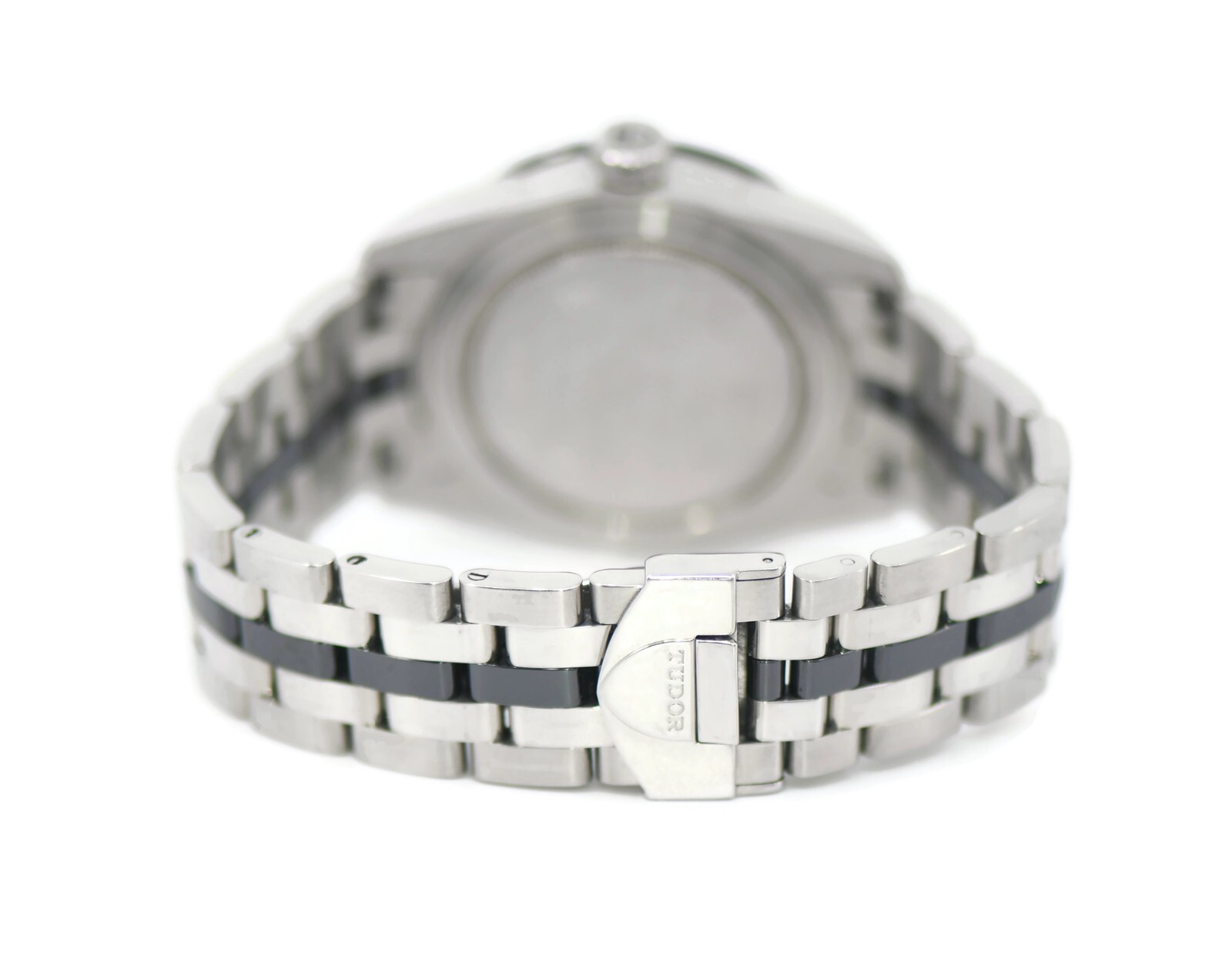 Tudor Glamour Day-Date Diamond Stainless Steel Watch 56010N