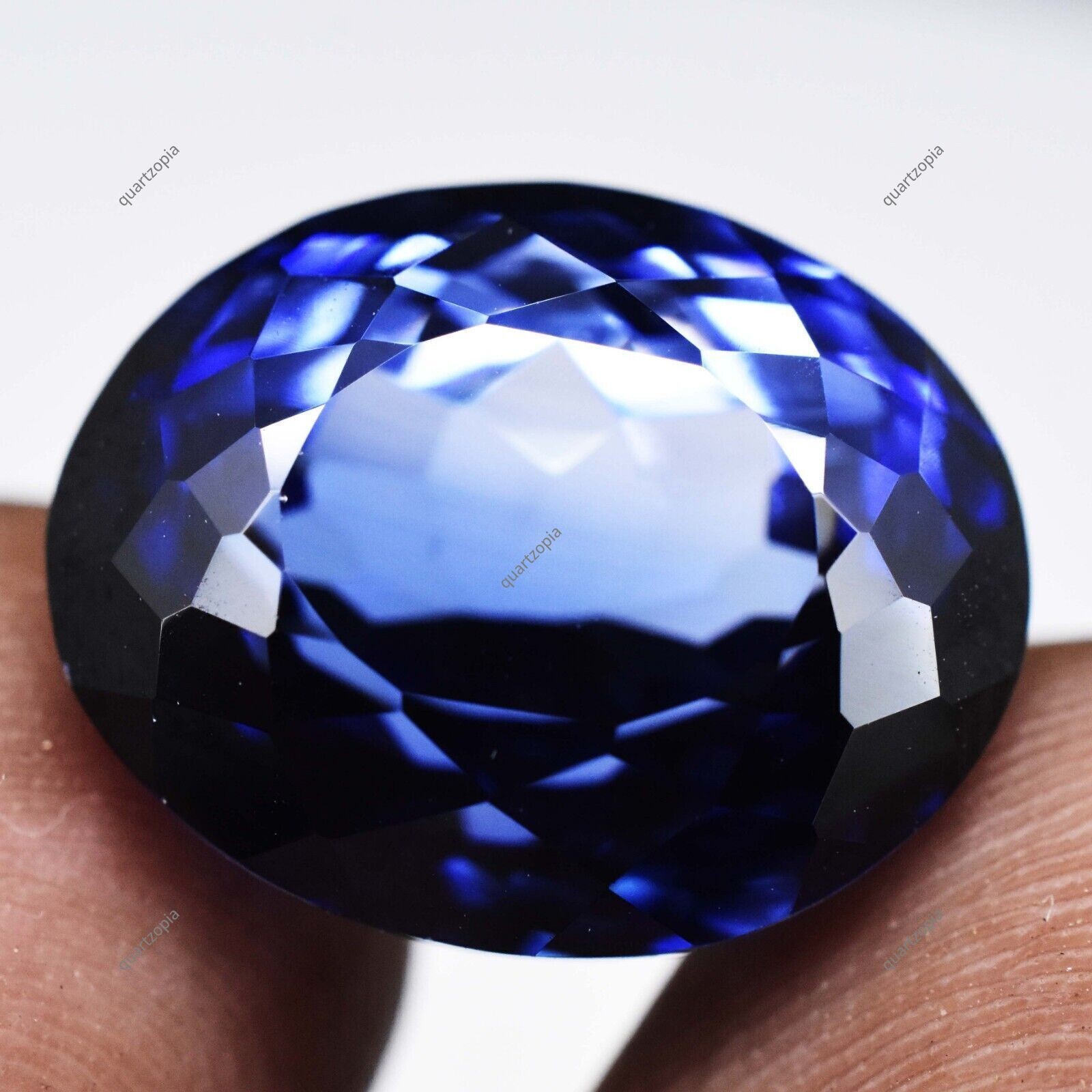21.25 Ct Natural Blue Sapphire Oval Cut Extremely Rare CERTIFIED Loose Gemstone