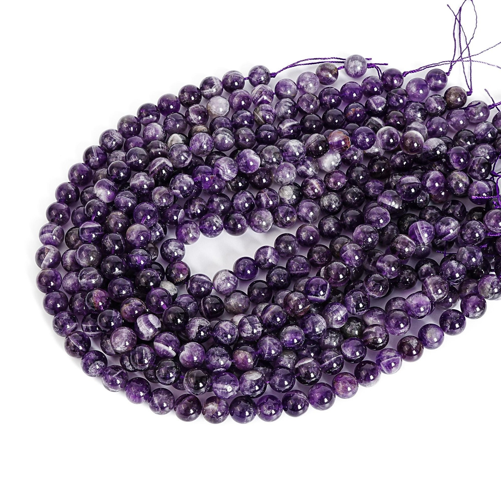 Natural Purple Dogtooth Chevron Amethyst Beads Grade AAA Loose Beads 8mm 10mm