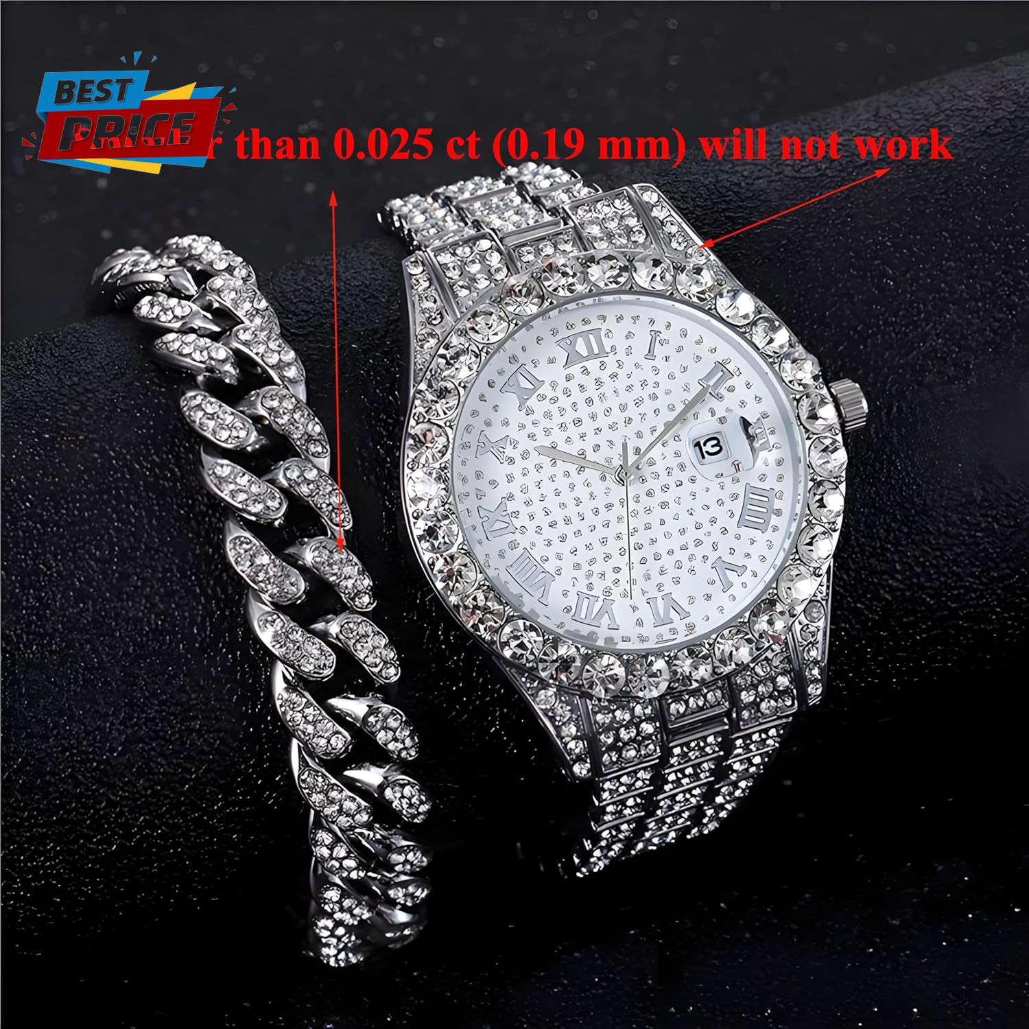 Diamond Tester Pen, Professional Jewelry Diamond Tester with 60X Jewelry Loupe M