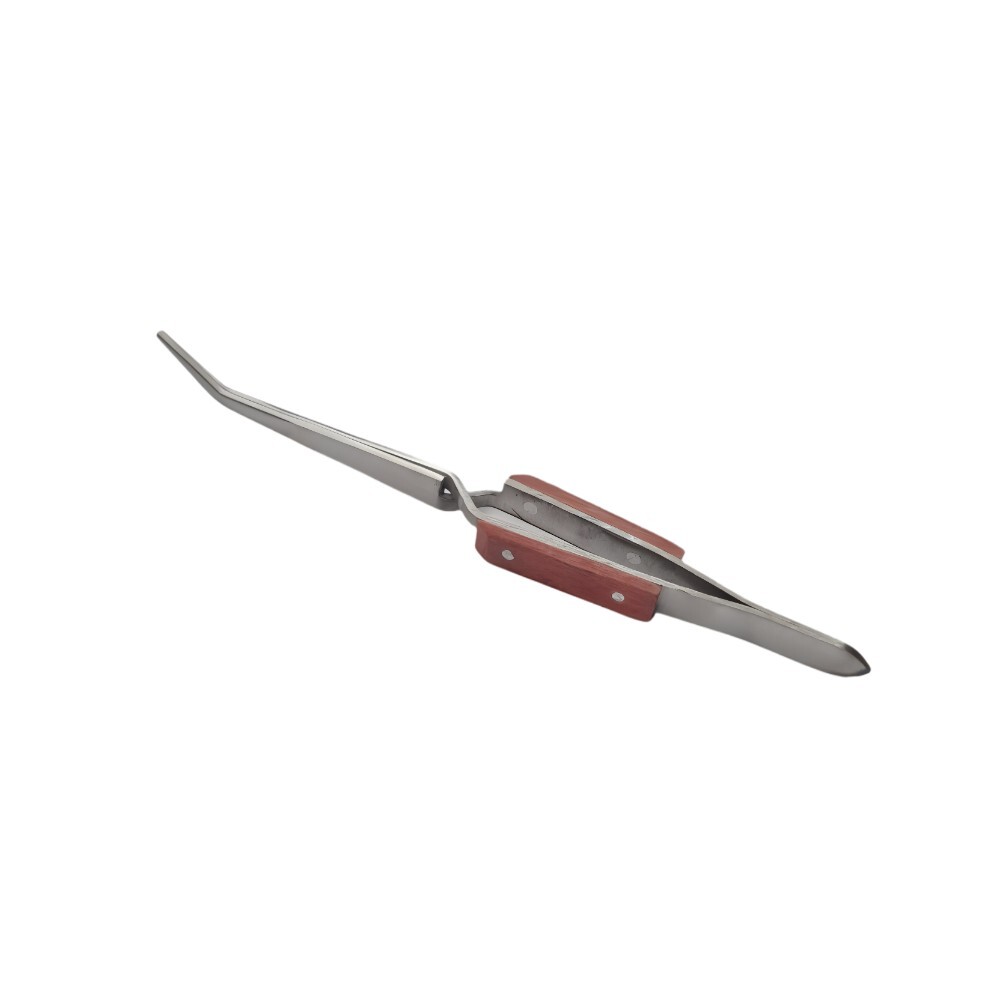Set of 3 Fiber Grip Tweezers Cross Locking & Straight Soldering Tweezer Jewelers