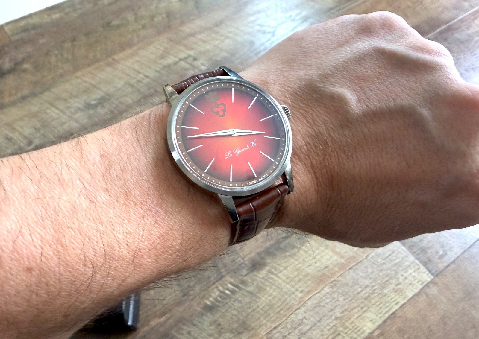 Corum Heritage La Grande Vie Red Dial Automatic 42mm Men Watch 082.750.04/0066