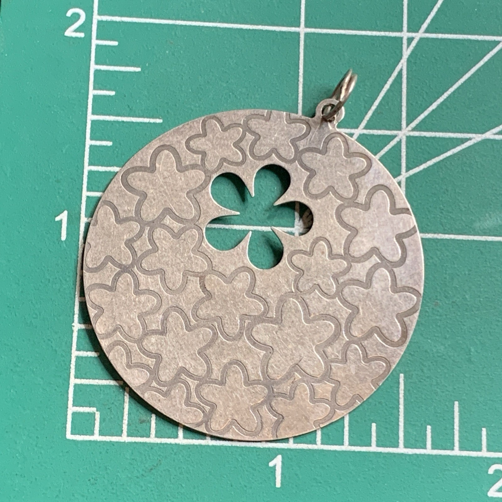 STERLING SILVER 925 Lot Necklace Pendant SS39 Large Coin Flower Love Cutout