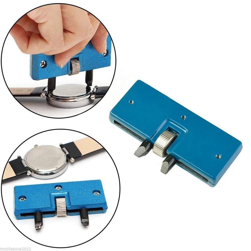 Adjustable Rectangle Watch Back Case Cover Opener Remover Wrench Repair Kit Tool