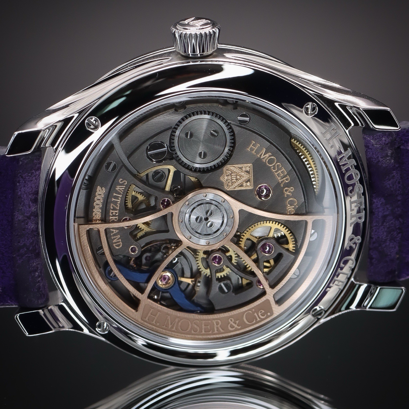 H Moser & Cie Endeavour Centre Seconds UNWORN 5/26 Concept Purple Full Set