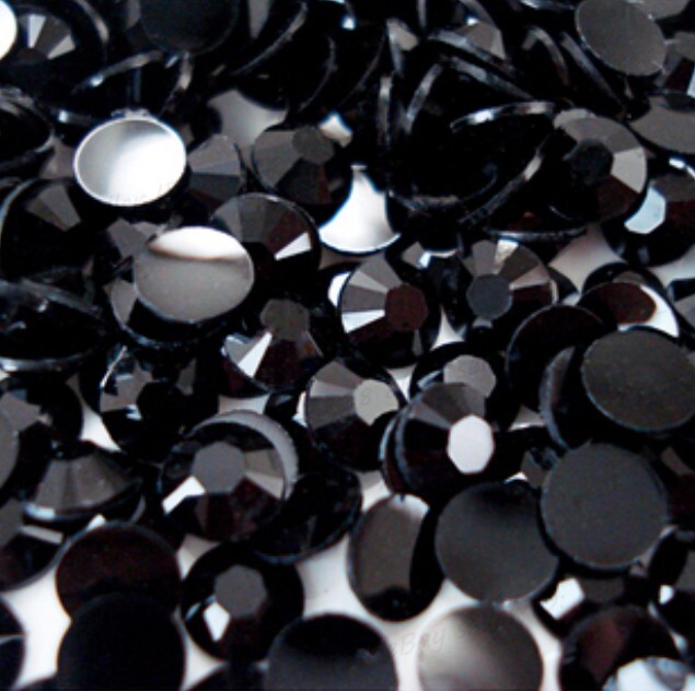 Crystal Flat Back Round ACRYLIC Hydro Gemstone 3 mm 4 mm 5 mm 6 mm 7 mm 8 mm