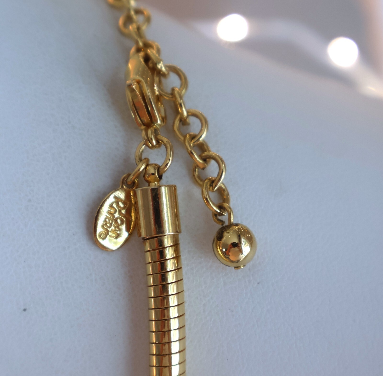 Vintage Joan Rivers Omega Necklace Interchangeable Double Sided 16 – 19″ N177