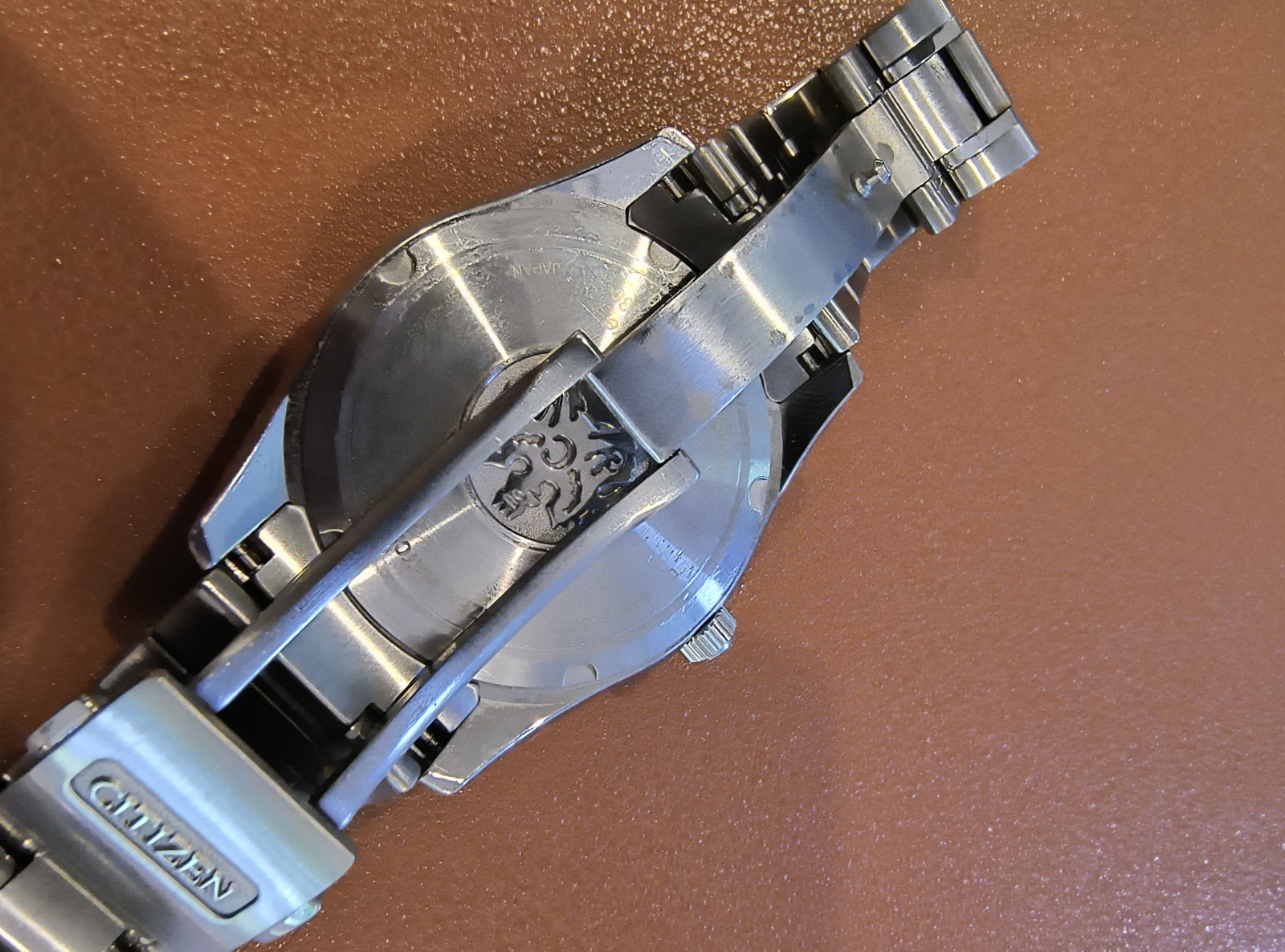 The Citizen Chronomaster 36mm black teaked dial box papers tag recent serviced