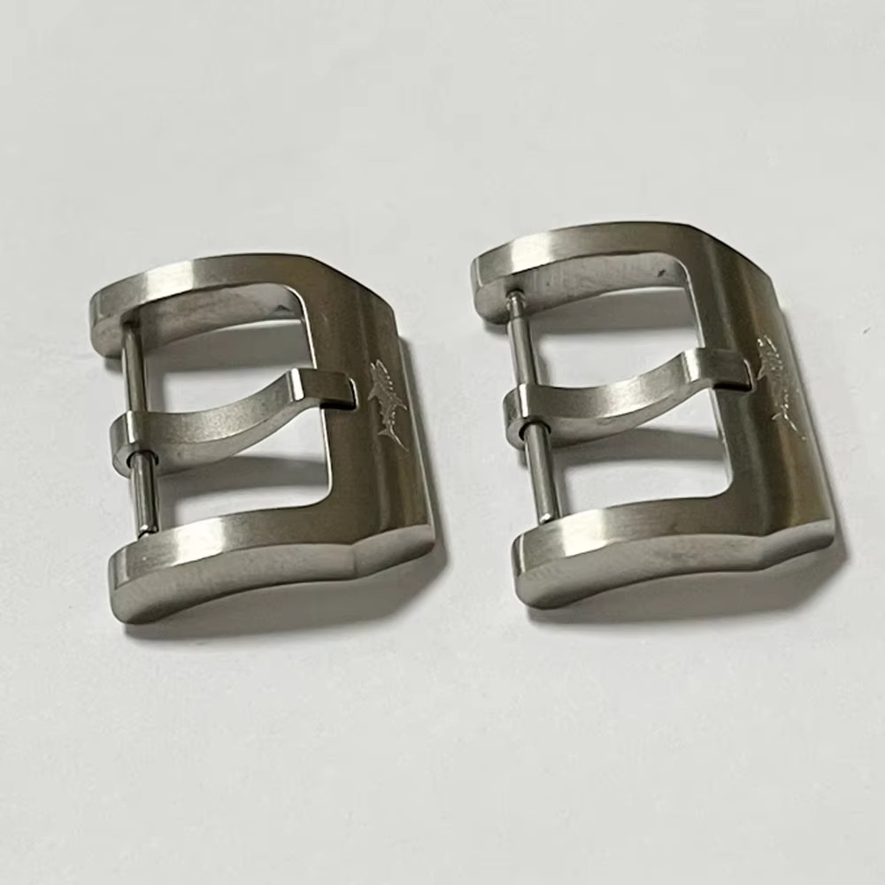 Watch Parts Solid Heimdallr 18/20mm Width Titanium Material Leather Strap Buckle