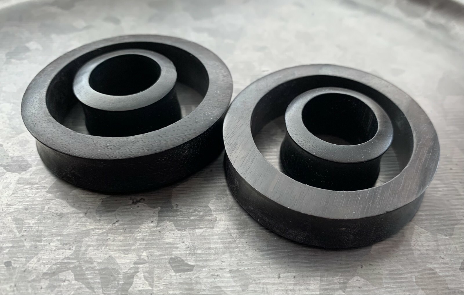 PAIR Areng Wood Tunnels Organic Plugs Earlets Gauges Body Jewelry