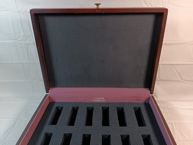 Vintage 12 Slot Custom Watch storage Box With Swiss Watch Face