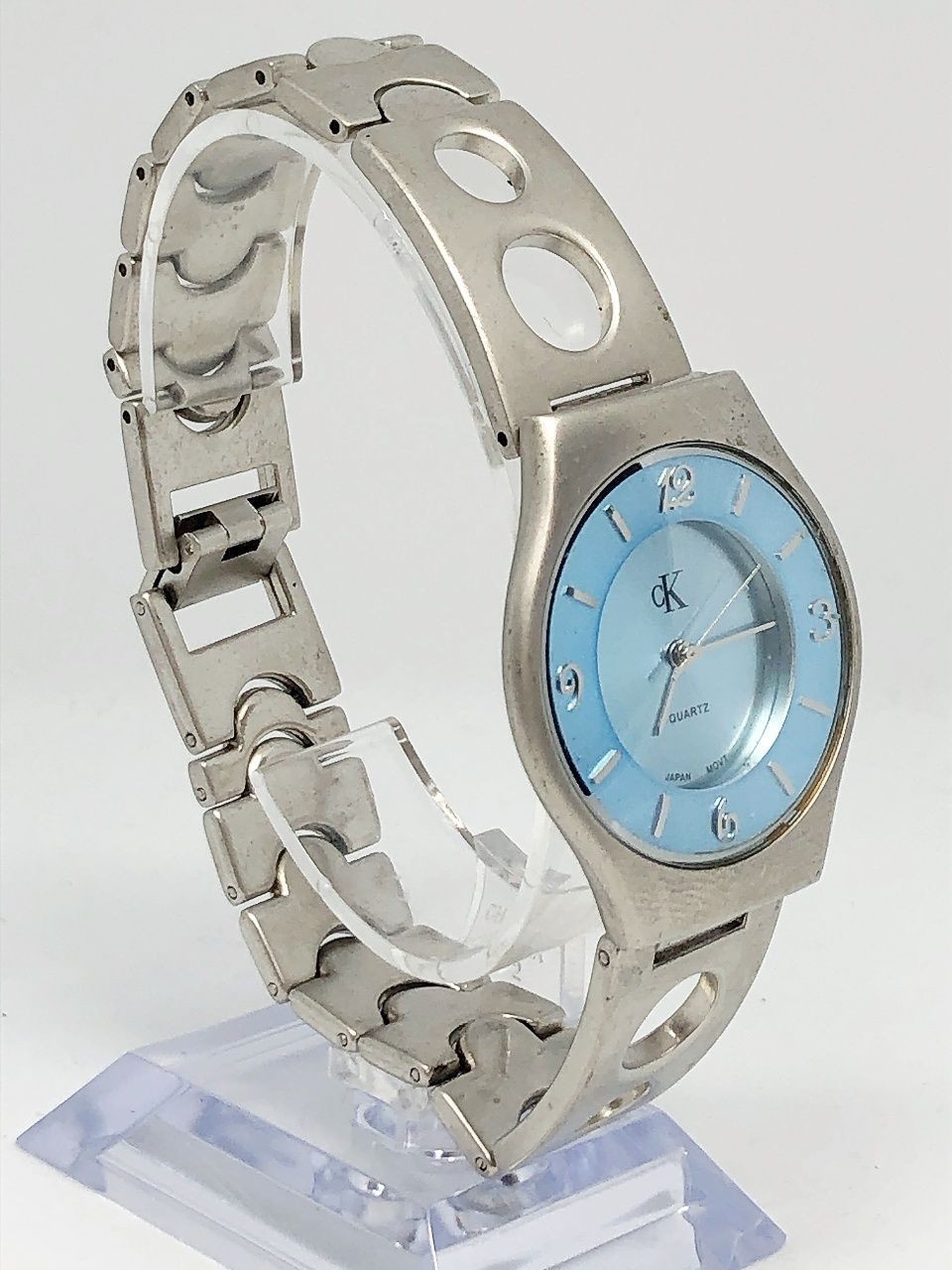 Calvin Klein Watch Ladies 3 Hands Dial Blue New Working Item