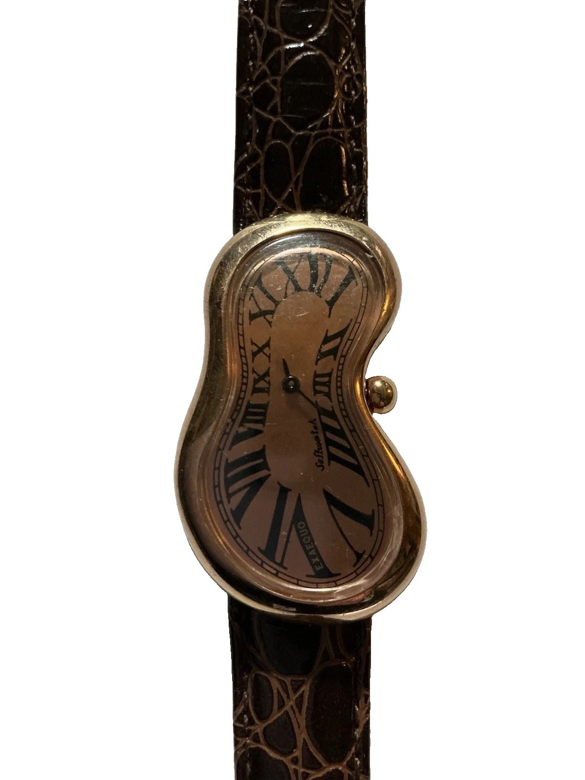 Exaequo Softwatch Rose Gold-Plated Roman Dial Original Box and Strap