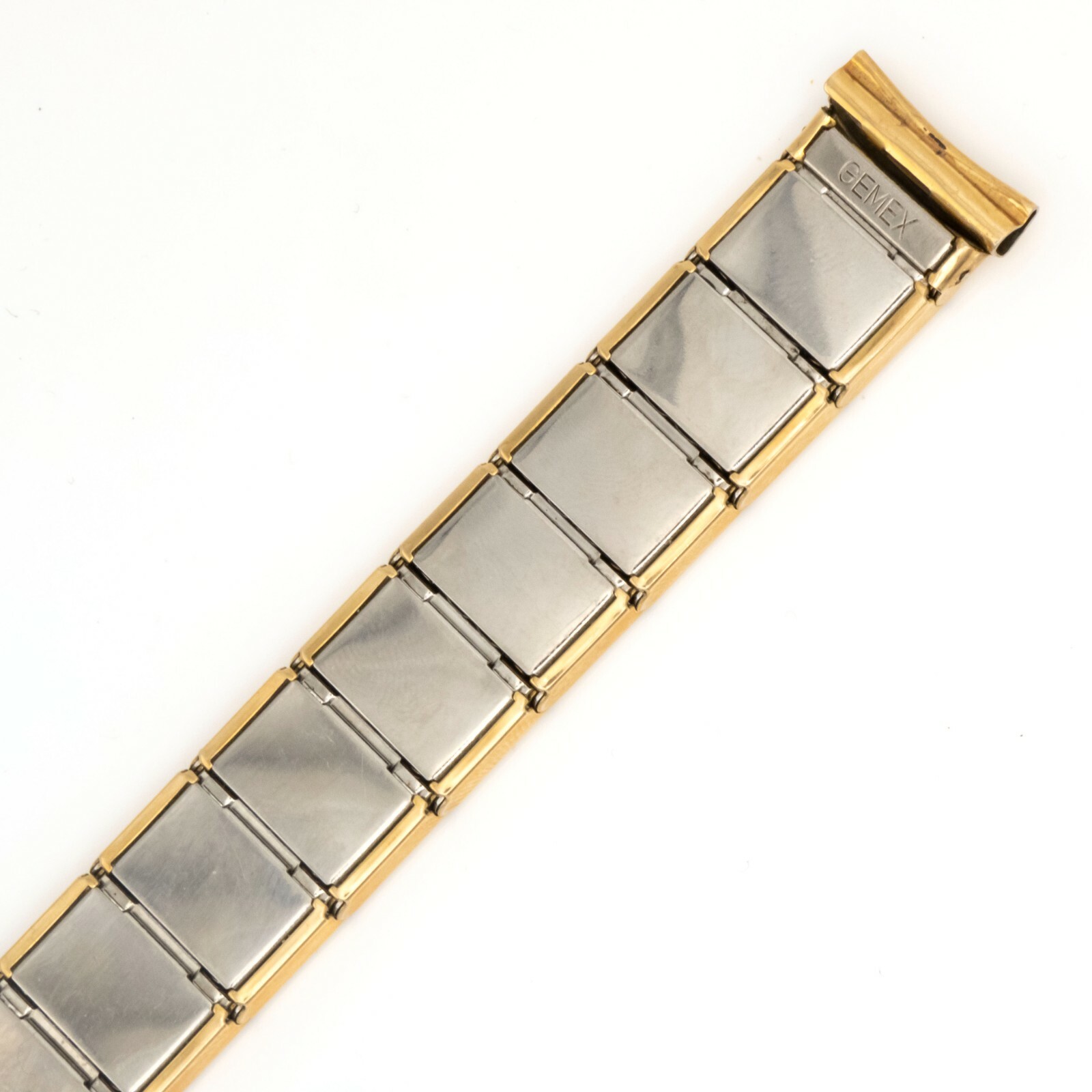 Vintage Gemex 17.0 mm goldtone wristwatch expansion bracelet, great condition