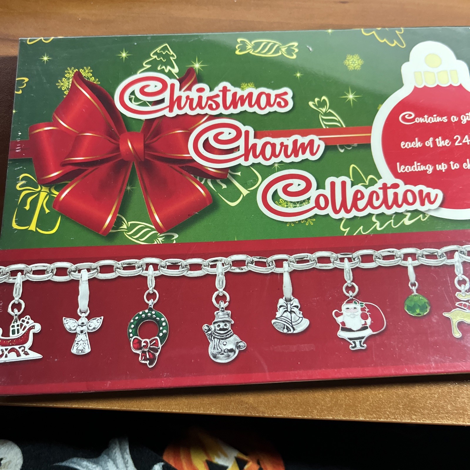 Advent Calendar Christmas Charm Collection Bracelet w/ Lobster Clasp – Sealed