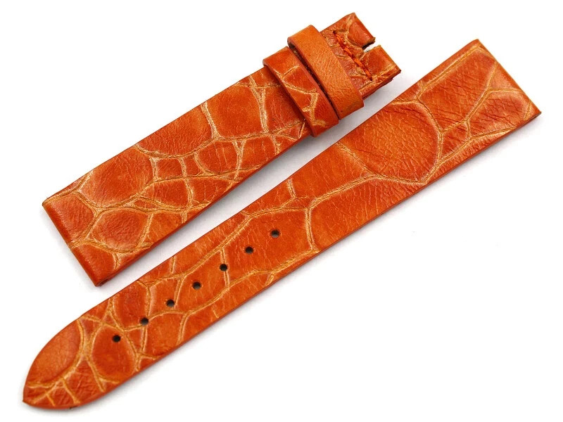 Craft Genuine Orange Leather Strap Various Sizes Handmade Made Italy