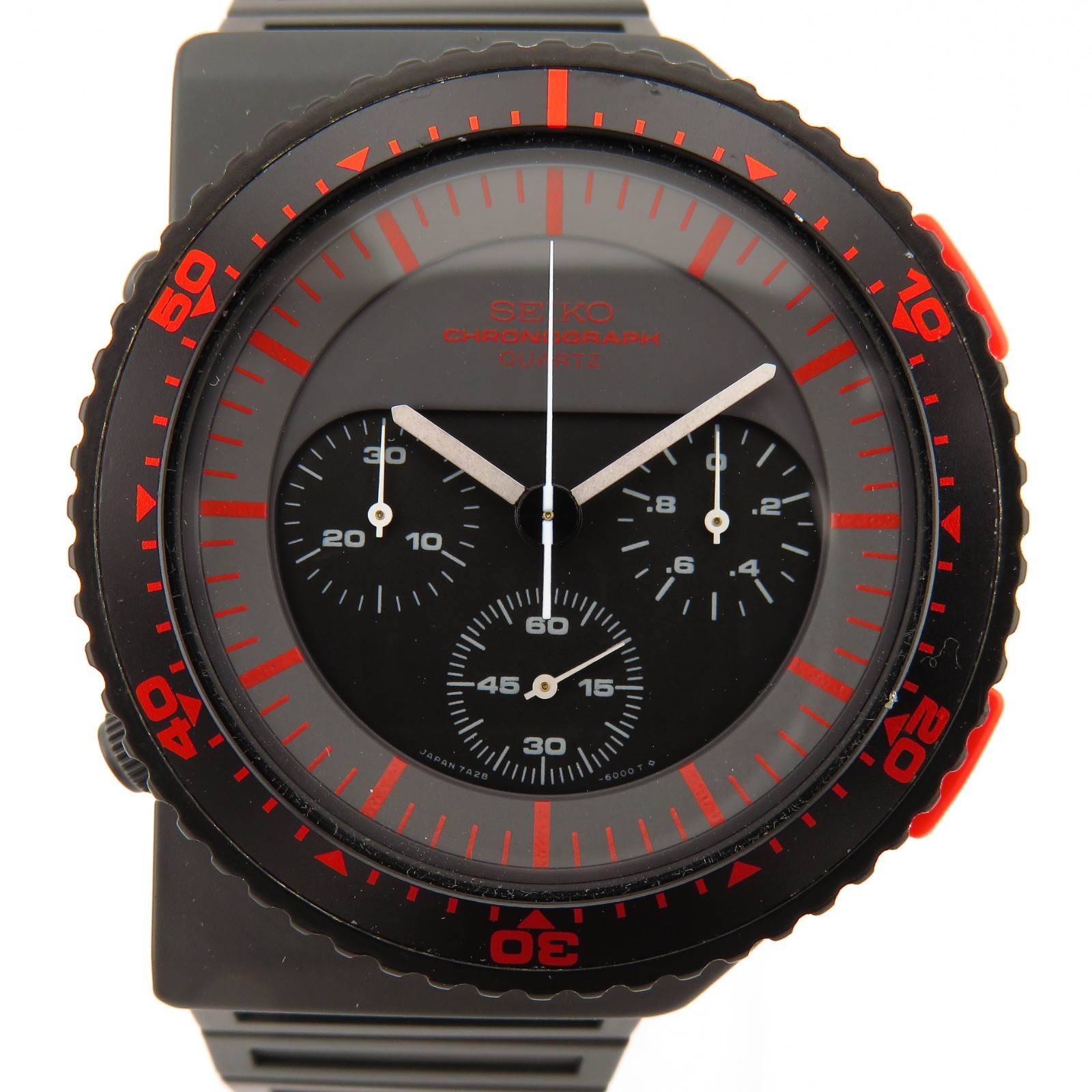 Seiko 7A28-6000 Giugiaro Design Serviced Quartz Chronograph Aliens Bishop Vintag