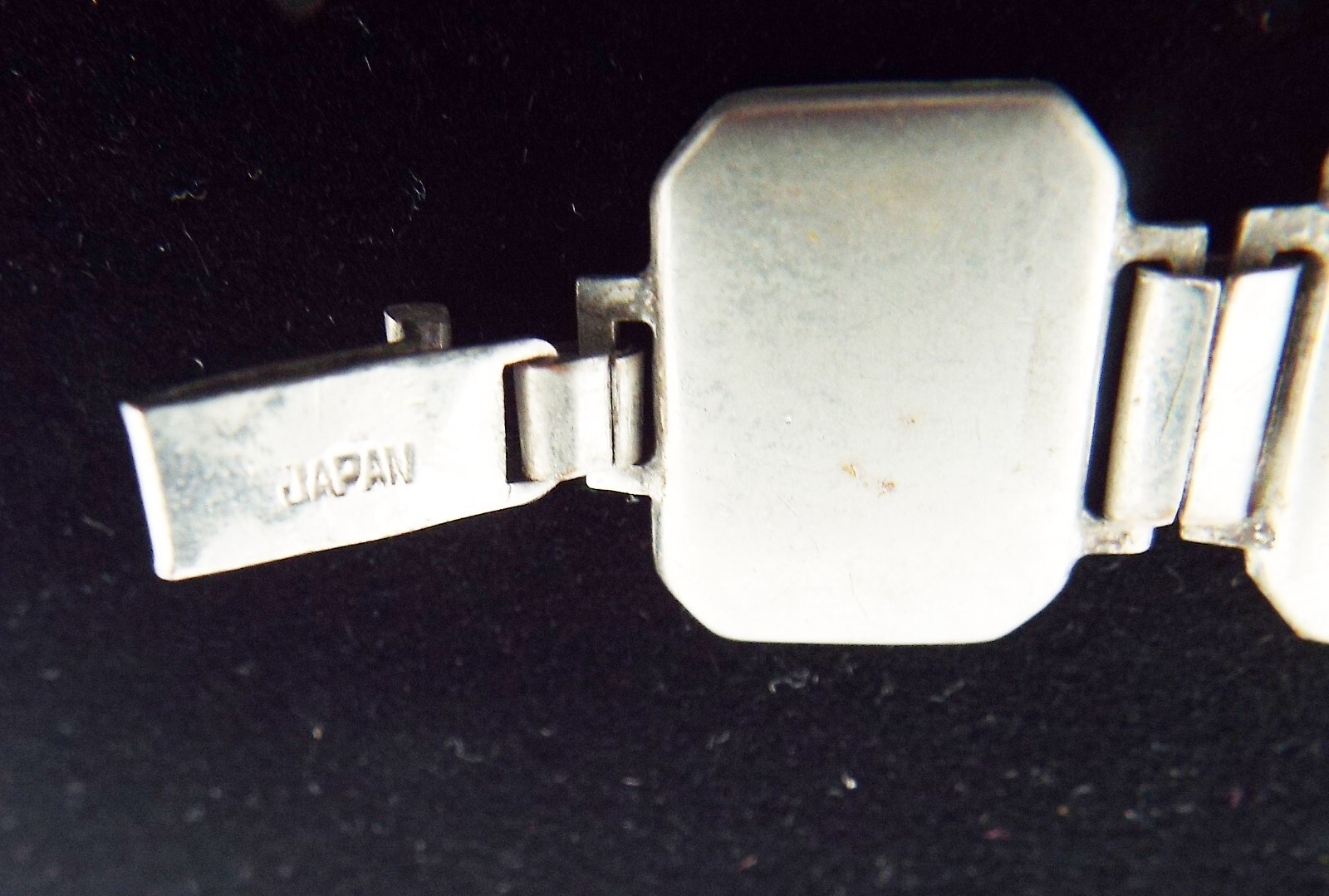 VTG SIGNED JAPAN ORIGINAL DAMASCENE 11 PANEL SIAM LINK BRACELET 24K INLAY