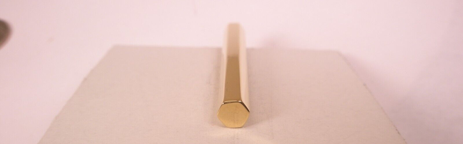1-7/8″ Hexagon Hex Key Thin Design Gold Tone Quality Vintage Tie Bar Clip