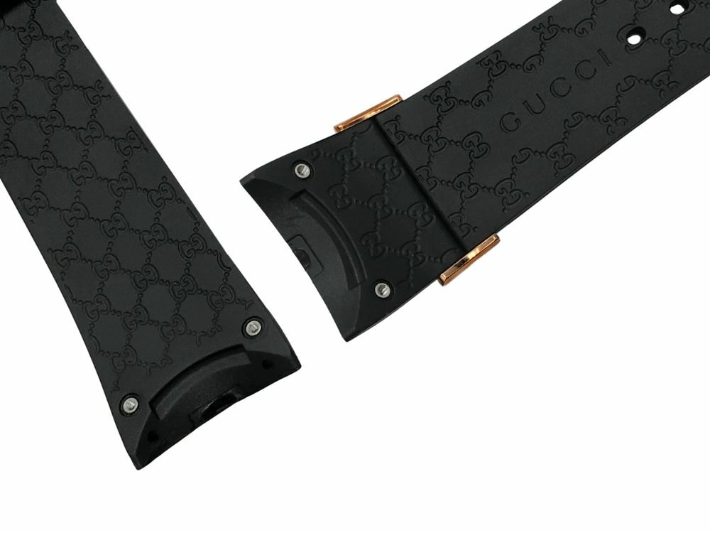 Original Replacement Black Rubber Watch Band I-Gucci Latin Grammys Edition Brand