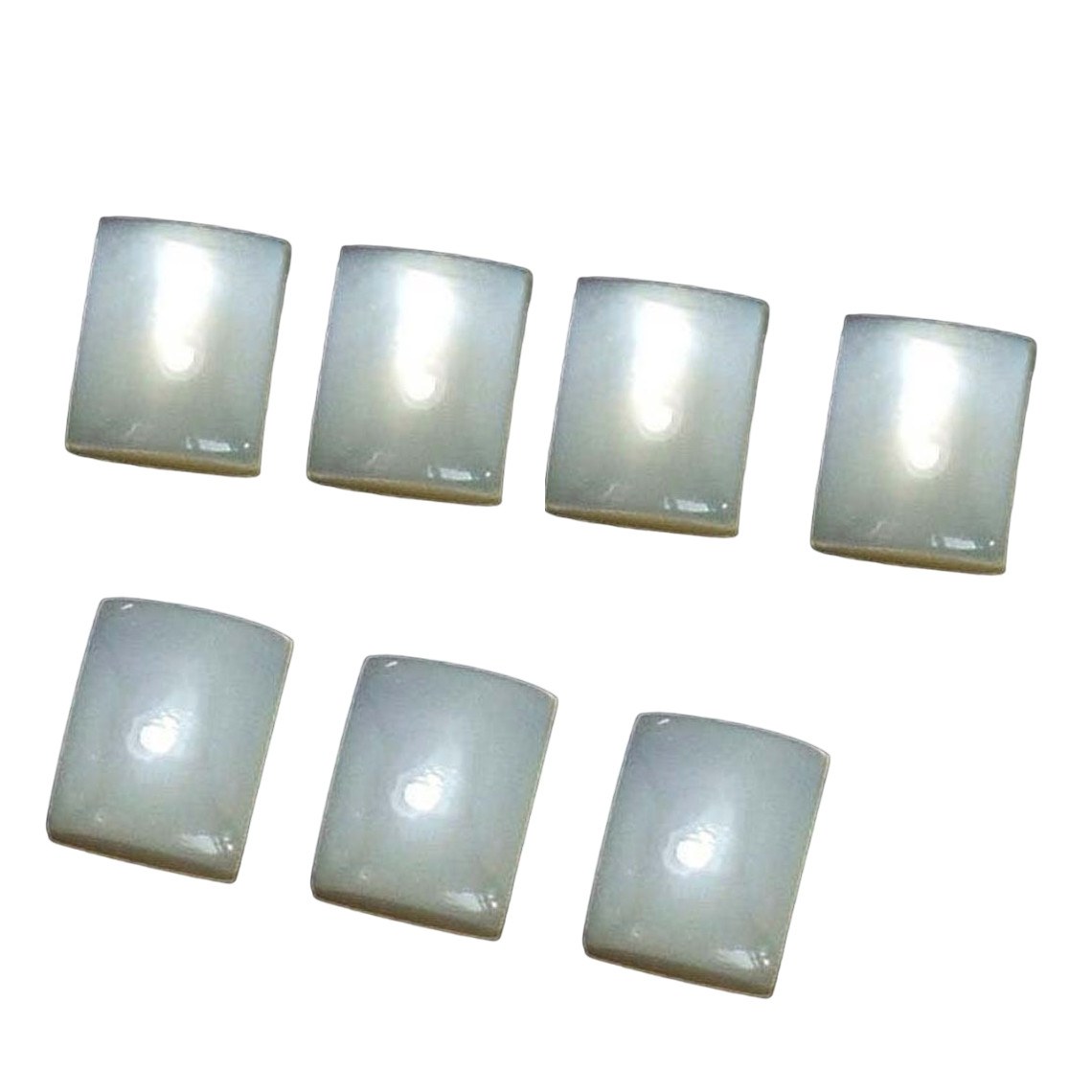 Natural Grey Moonstone Rectangle Cabochon 6x8mm To 12x16mm Loose Gemstone