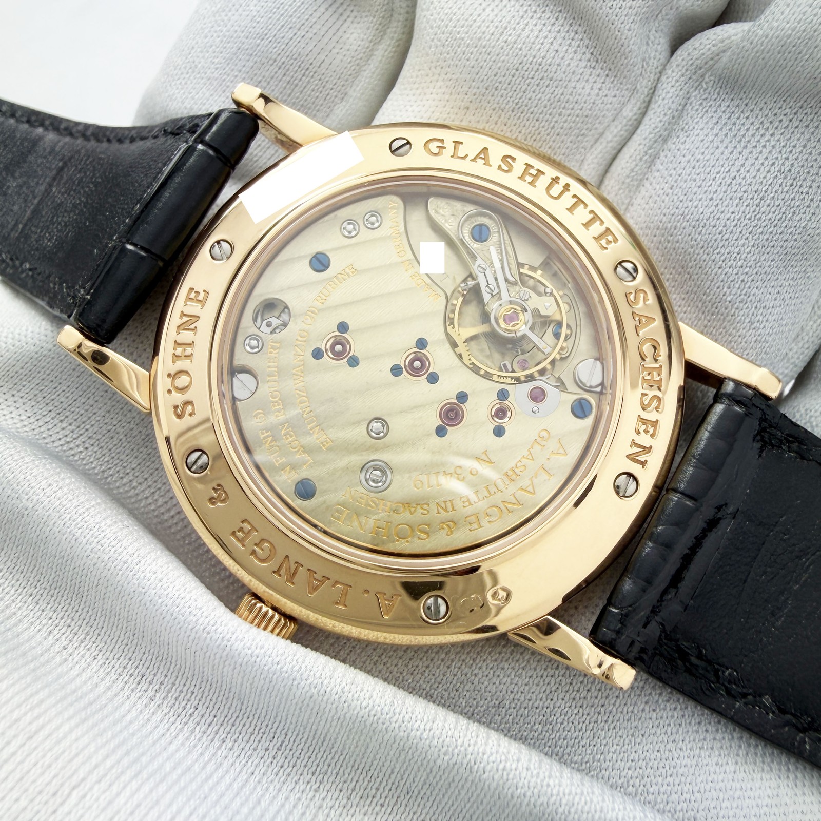 A. Lange & Sohne 1815 206.032 36MM Silver Dial 18K Rose Gold Paper