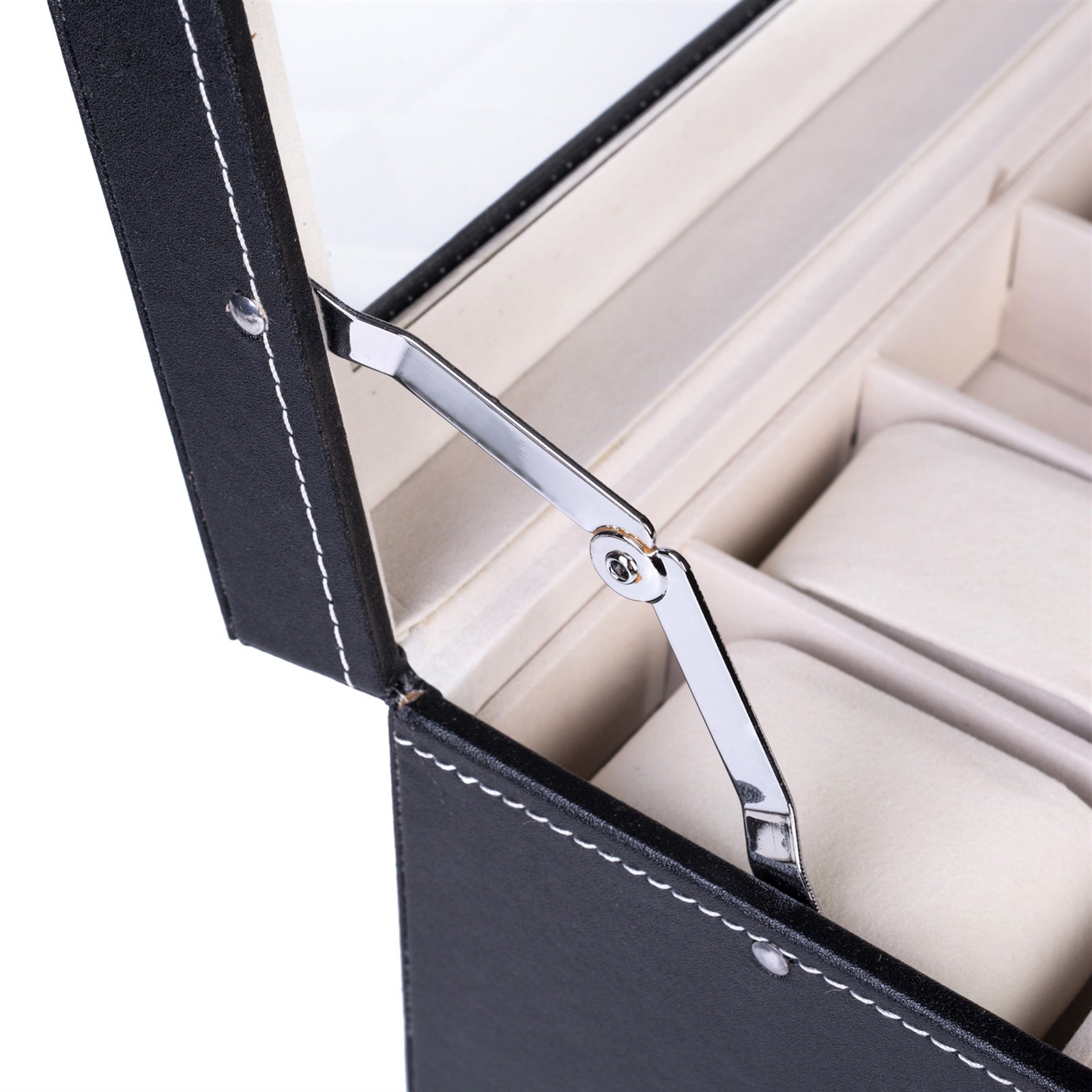 “US Stock 20 Compartments Dual Layers Elegant Wooden Watch Collection Box “