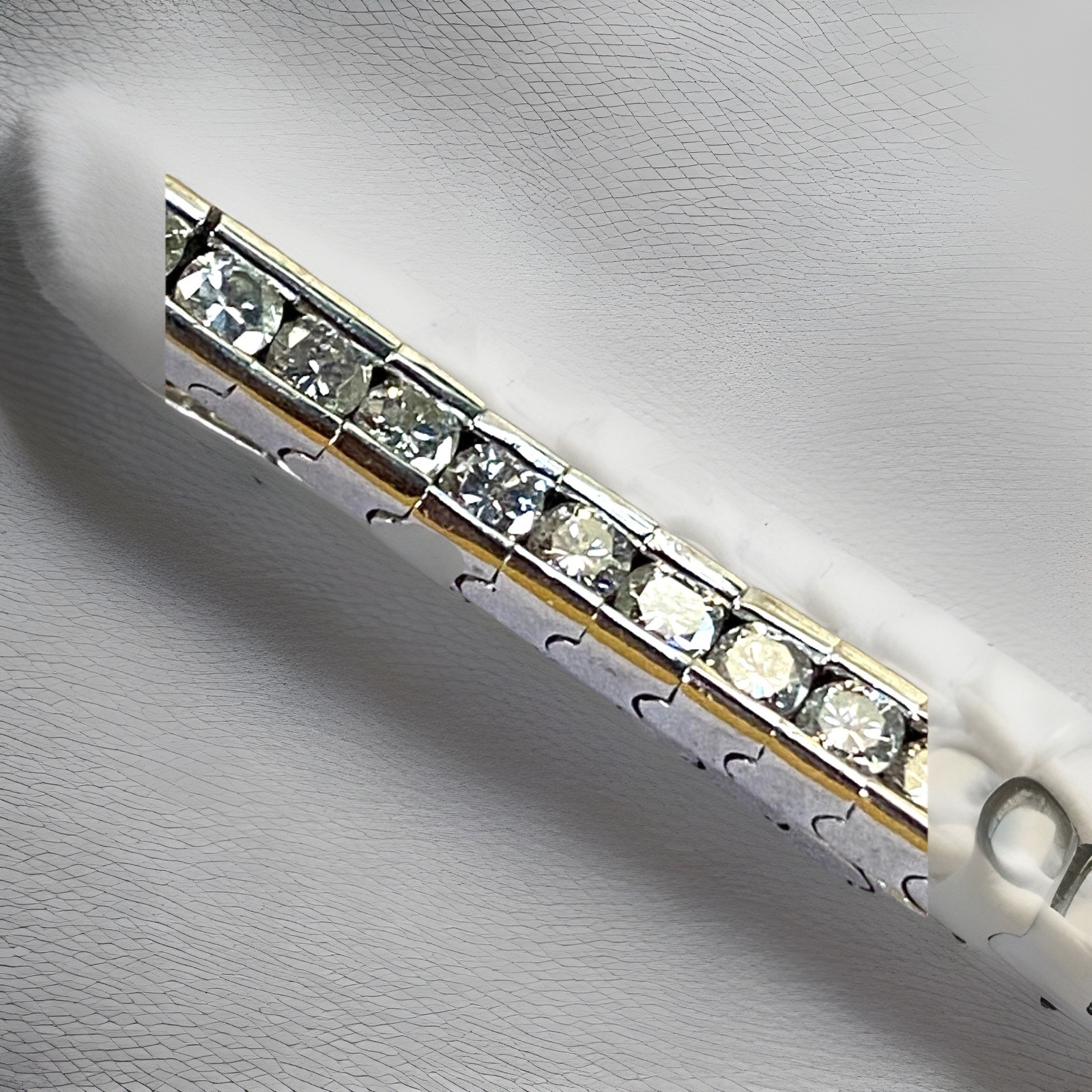 SI 1-H~ 2.0 ctw Round Cut Natural Diamond Tennis Bracelet 14k Solid White Gold