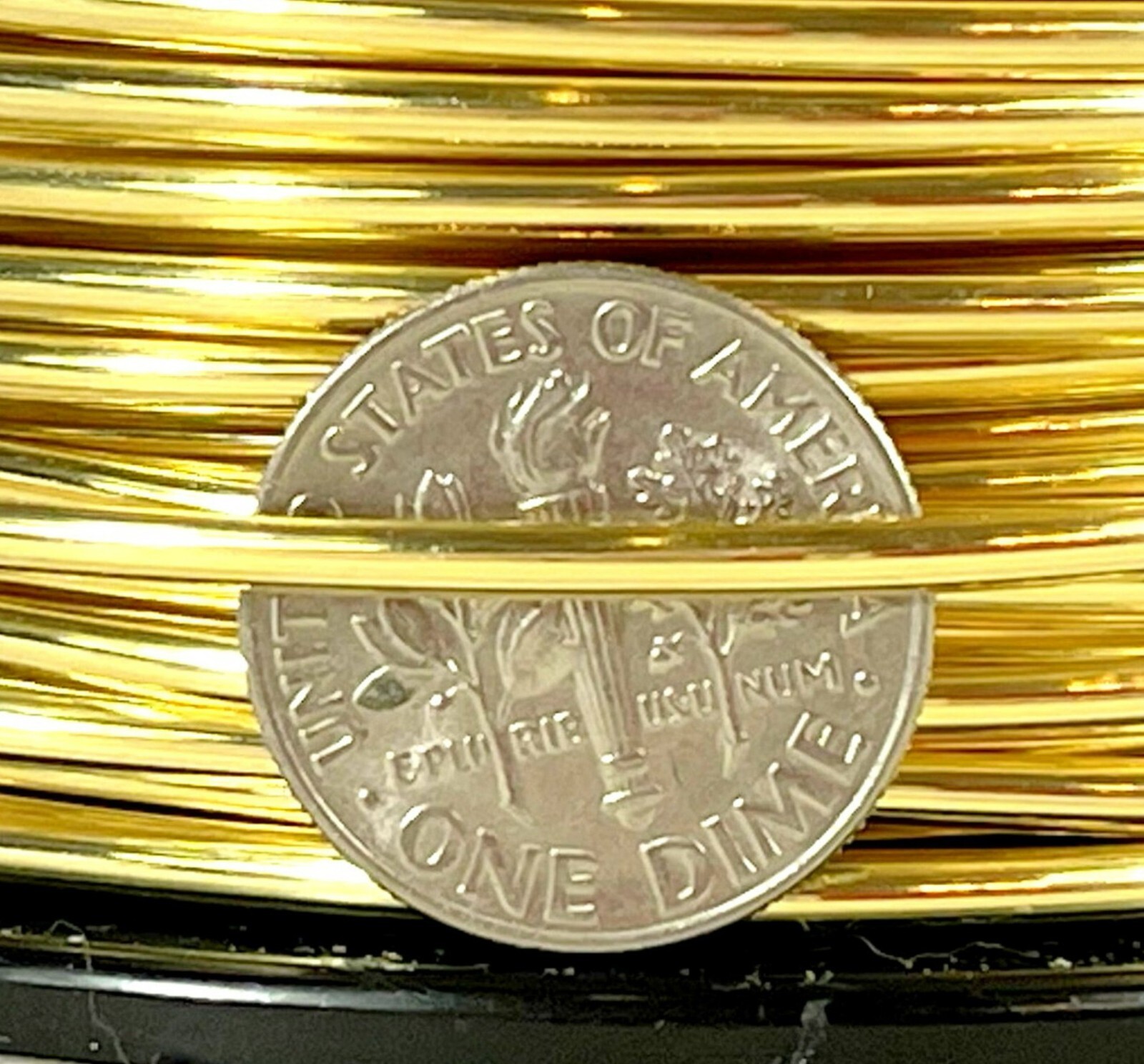 Brass Wire, 12 Gauge, Dead Soft, Half Round Brass Jewelry Wire, 10 Feet, 37