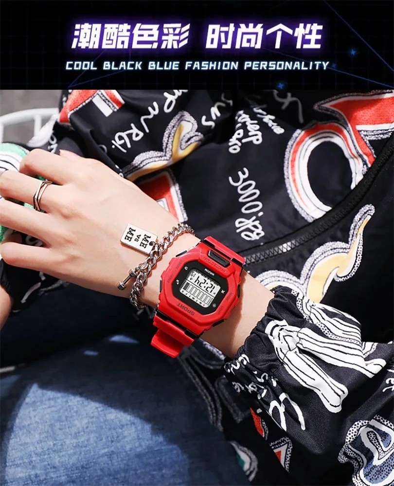 Electronic Watch Large Screen Sports Glow-in-the-dark Multi-functional