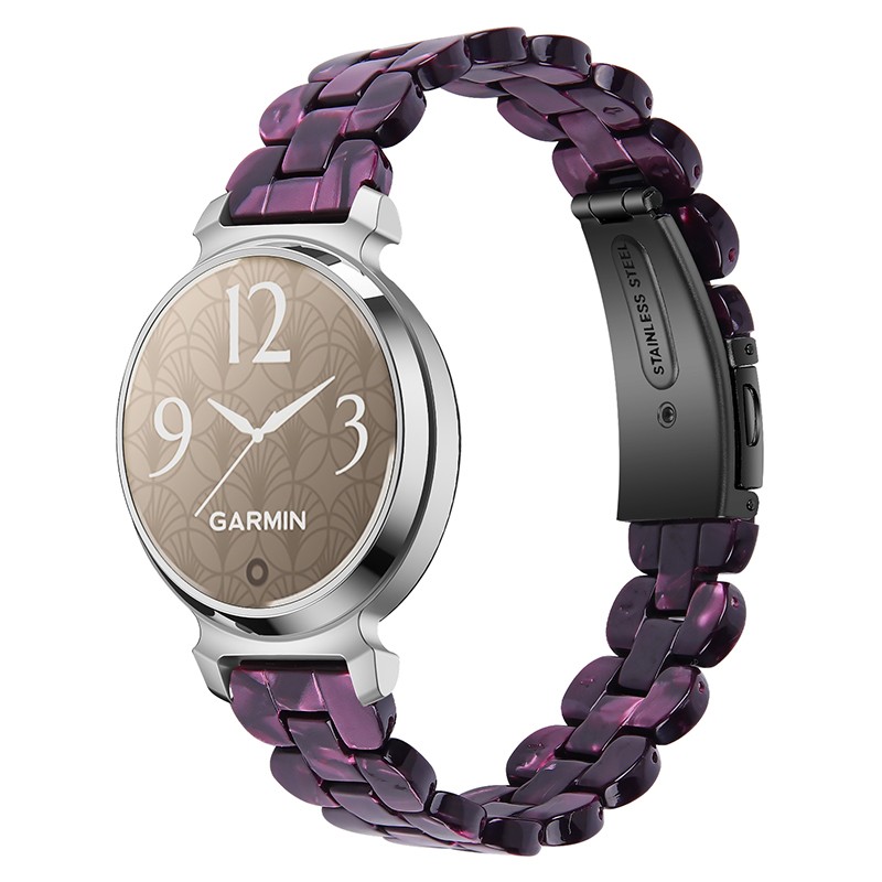 For Garmin Lily 2 Fashion Resin Stainless Steel Watch Strap Band Replacement