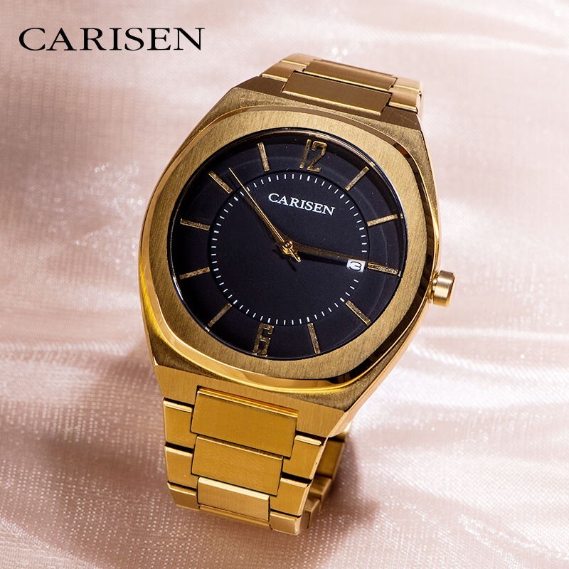 Montre de luxe à quatrz pour hommes, en acier inoxydable, étanche, oem, odm.