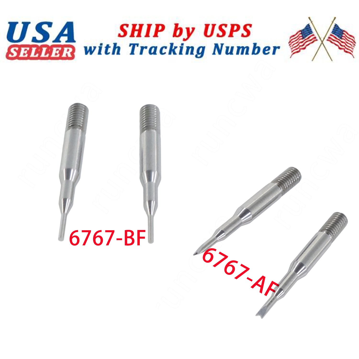 6767-AF 6767-BF Replacement FINE / FORKED Tips for Bergeon 6767-F 7767-F Tools