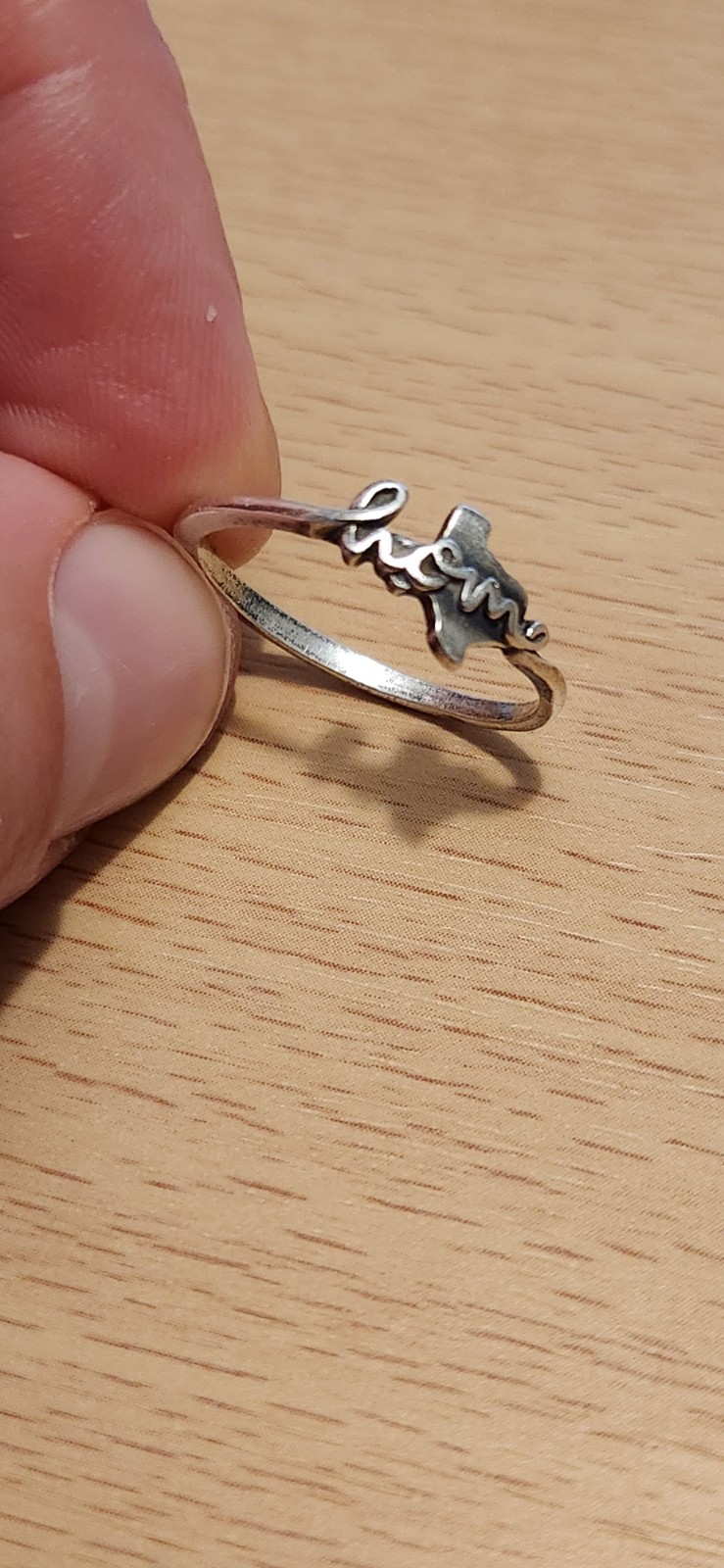 Retired James Avery Texas Is Home Silver Ring Size 7.5