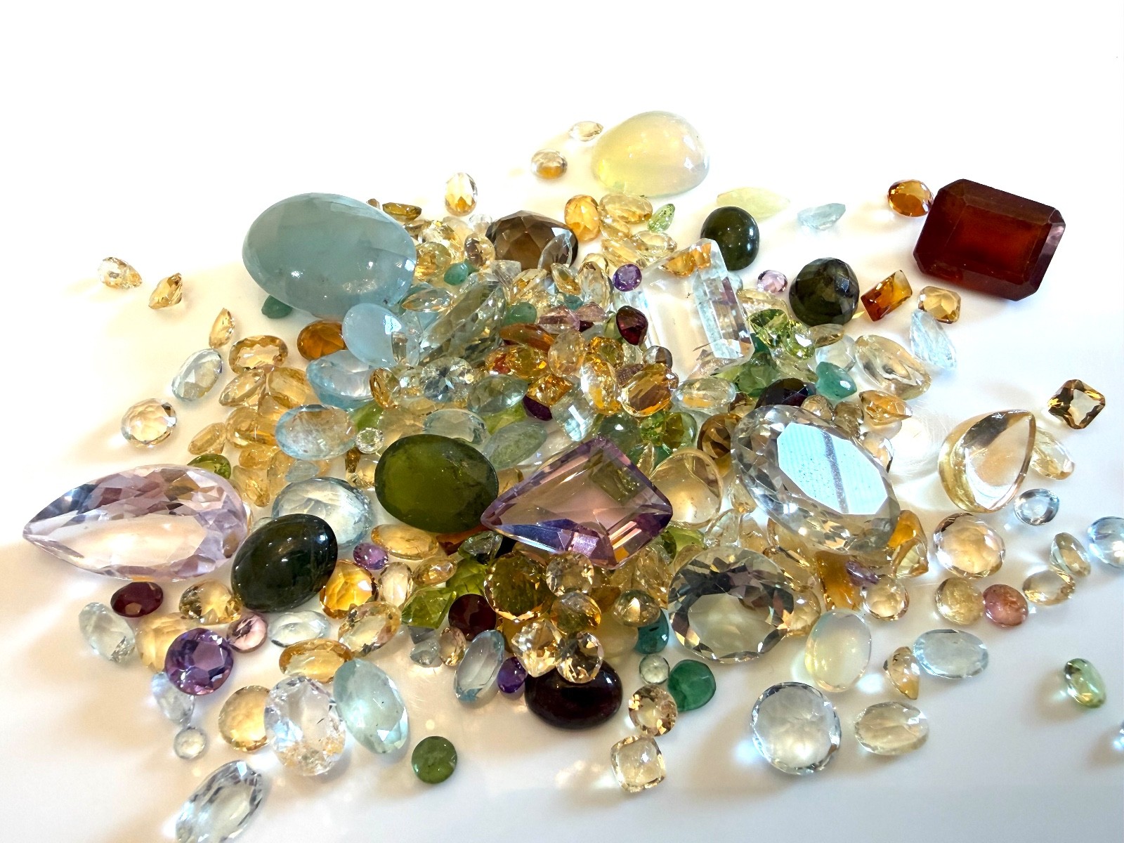 164 CARAT GEM LOT NATURAL UNTREATED GENUINE LOOSE GEMSTONES