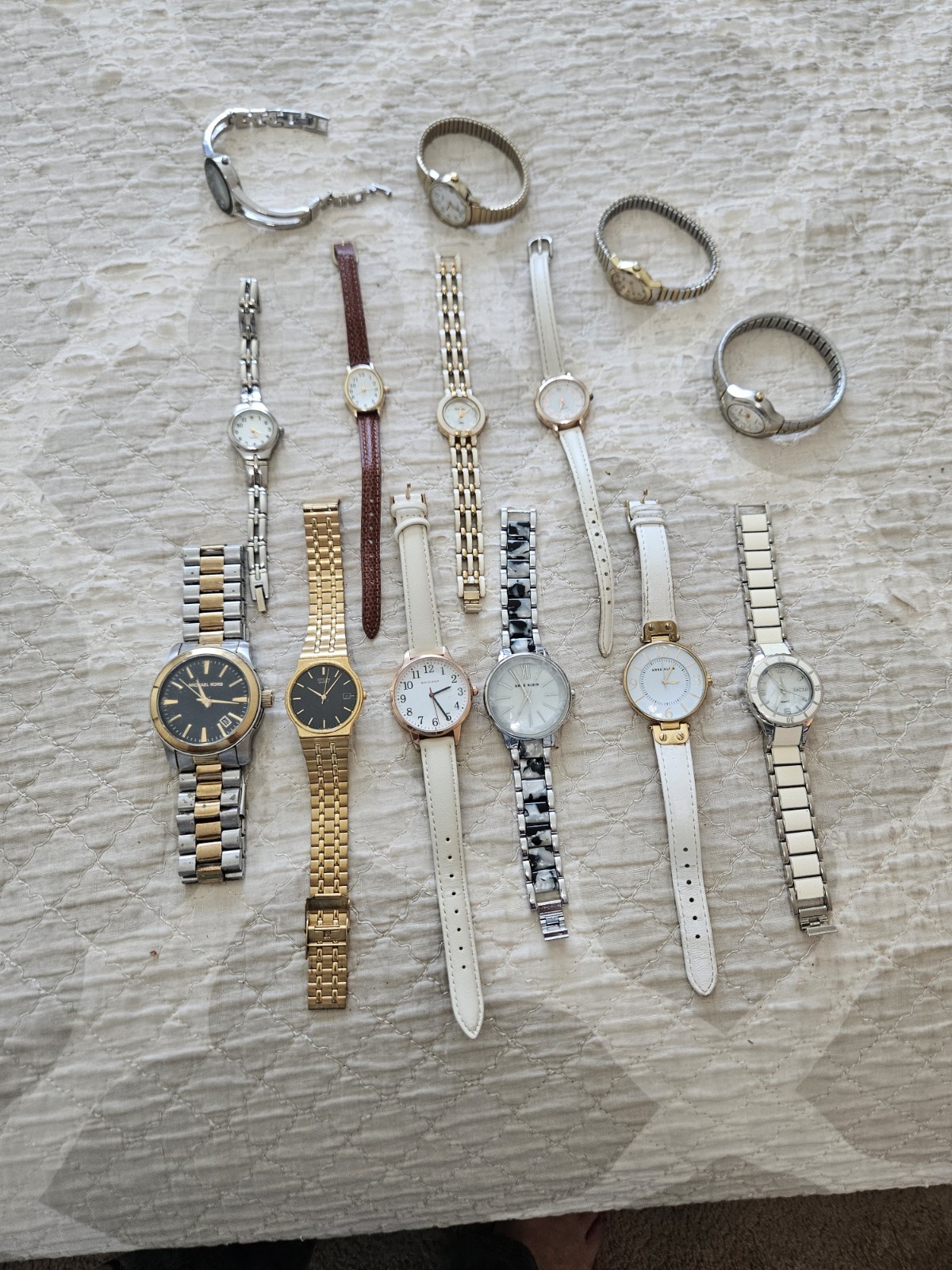 Assorted Men’s and Women’s watches including Michael Koors, Timex and Anne Klein