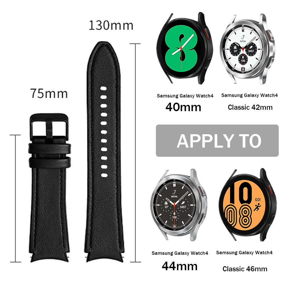 Leather Watch Band Wrist Strap For Samsung Galaxy Watch 6 40/44mm/Classic 43/47m
