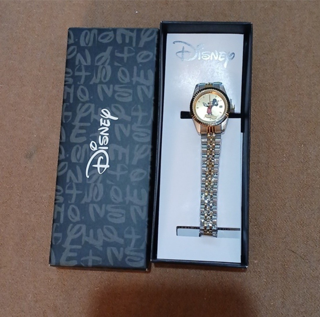 Disney Mickey Mouse Women’s Two-Tone Stainless Steel Bracelet Alloy Watch