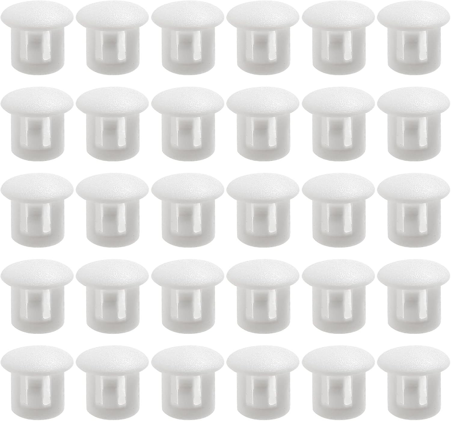 30 PCS Black Hole Plugs – 3/8 inch 10mm Plastic Flush Type Hole Plugs Snap in…