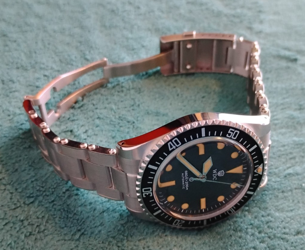 Retro 41mm Watchdives “Milsub” Automatic Diver; PT5000 4Hz, “Rivet” Bracelet!