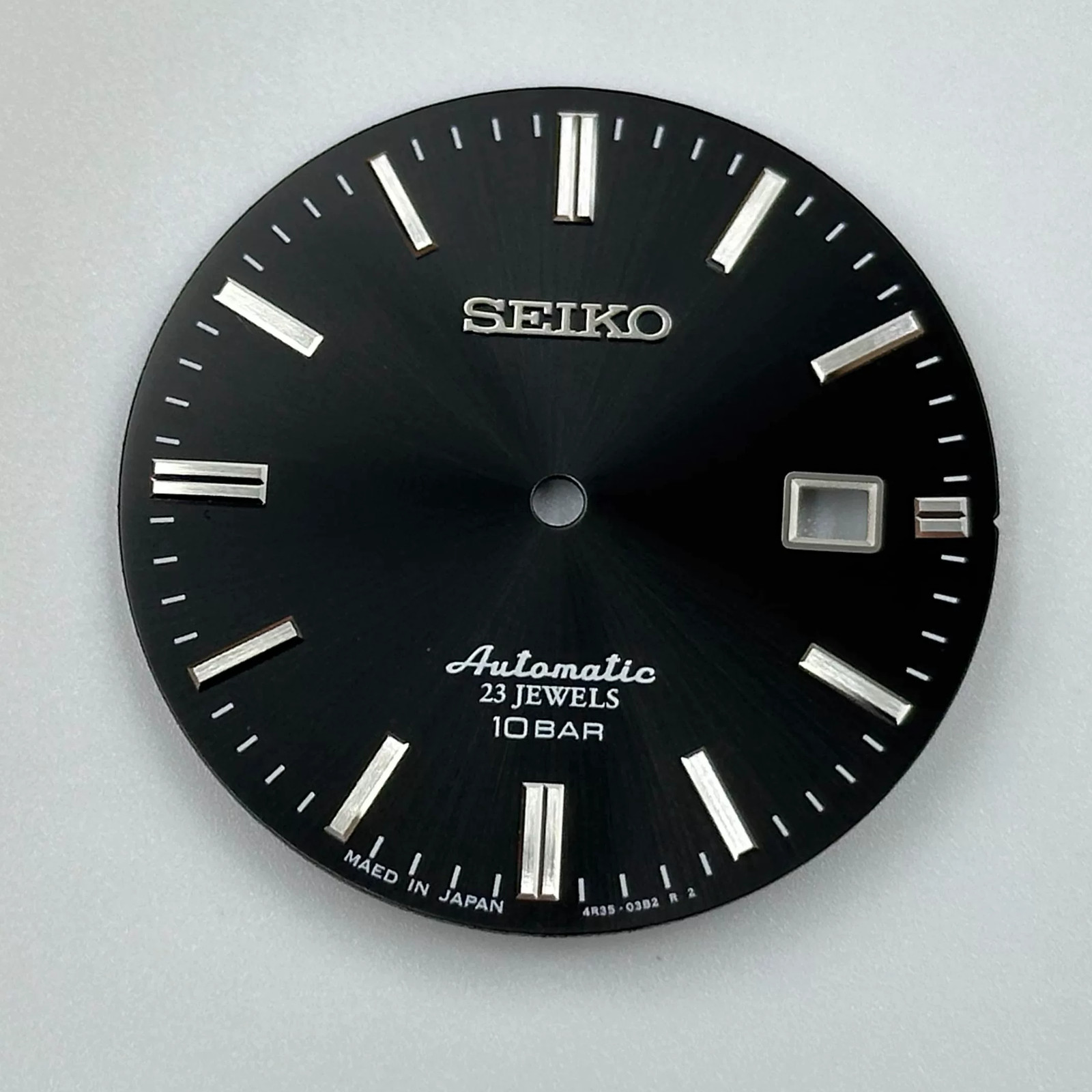34mm Sunburst Pattern Watch Dial No Luminous for Nh35 Movement Watch Parts