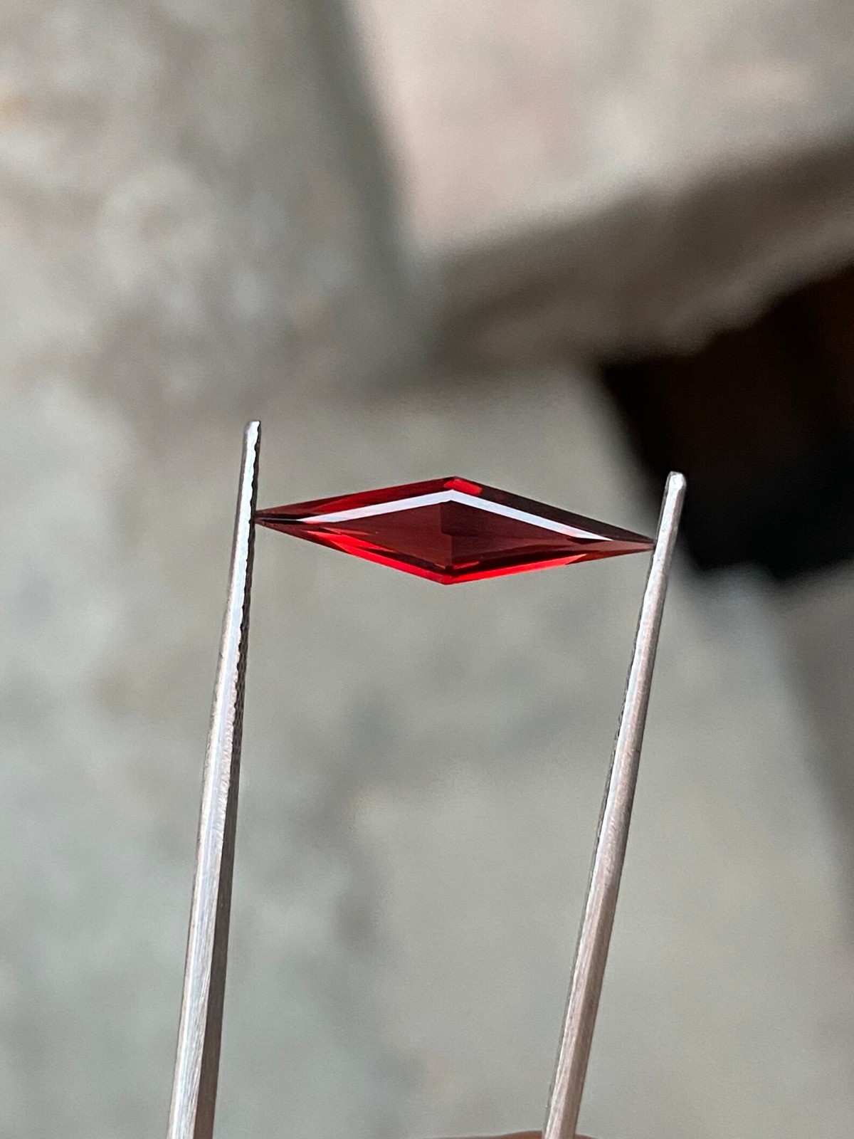 Unique Fancy Cut 12 Ct Garnet Loose Stone Natural GIE Certified Jewelry Gemstone