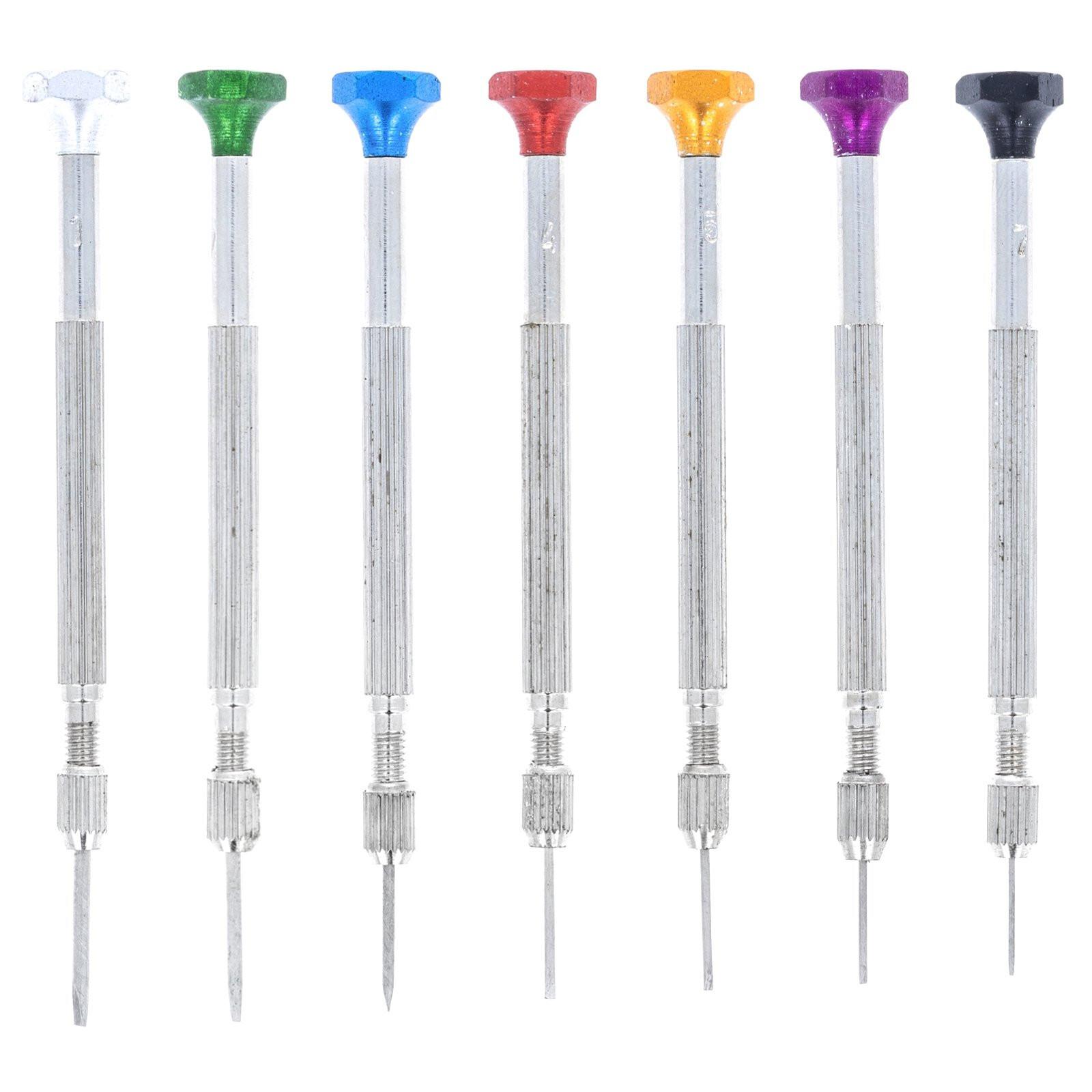 7pc Precision Jeweler Eye Glasses Flat Tip Screw Driver