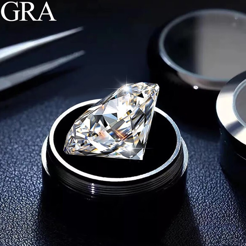 0.1-30ct Round Cut Loose Moissanite Real Gem Stone D VVS1 With Certificate
