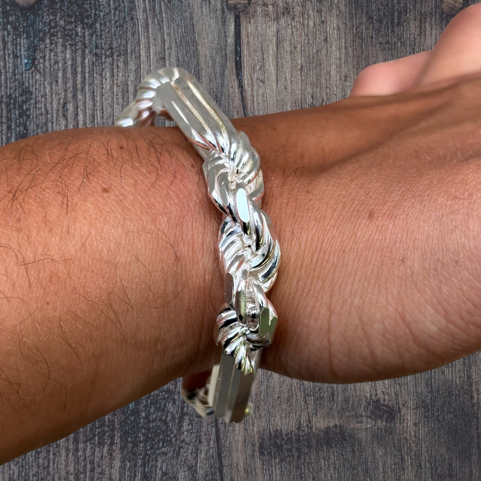 10mm Figarope Milano Bracelet – Solid 925 Sterling Silver Or 14k Gold Vermeil