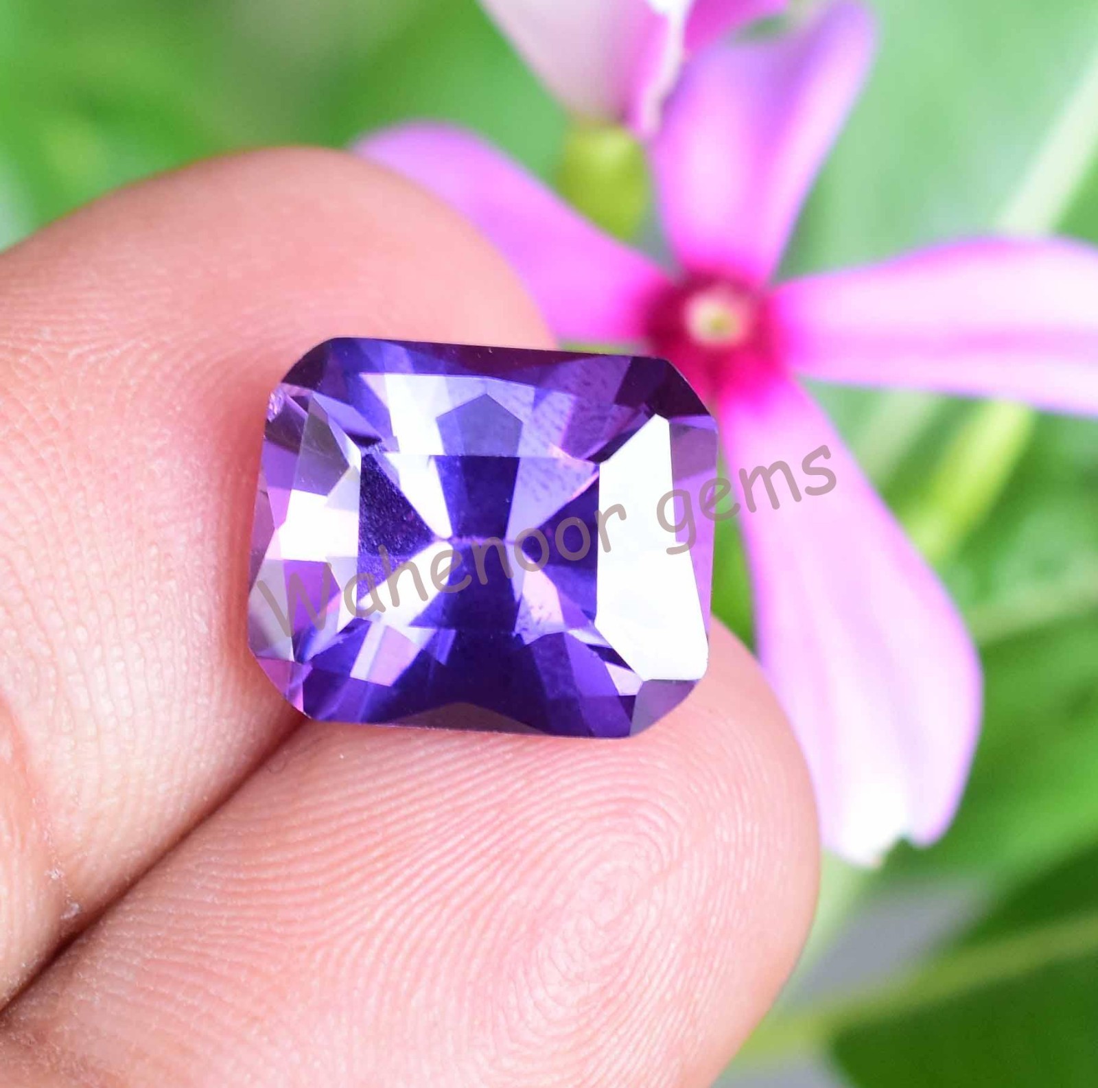 Natural 8.05 Ct Boysenberry Sapphire Emerald Master Cut AGL Certified Gemstone