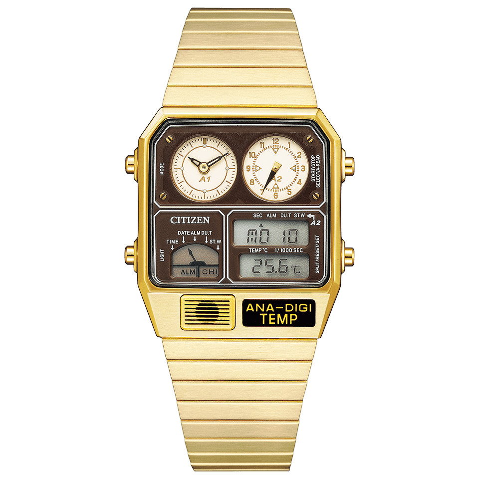 CITIZEN COLLECTION ANA-DIGI TEMP JG2103-72X Analog Digital Watch Gold 32.5mm